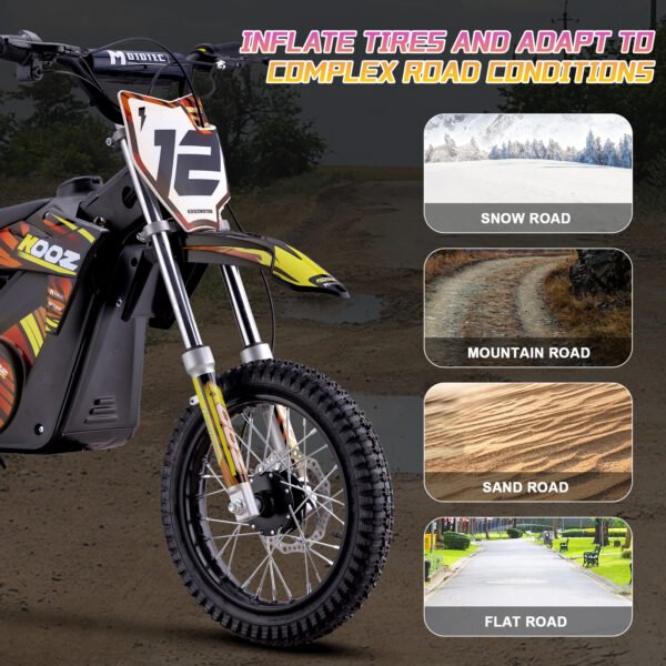 KOOZ 36v 1000w (HP112E) Electric Dirt Bike Orange