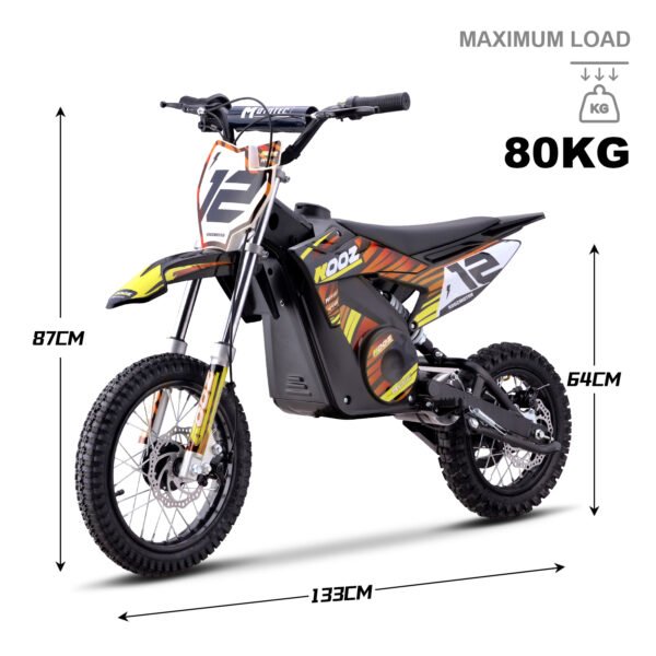 KOOZ 36v 1000w (HP112E) Electric Dirt Bike Orange