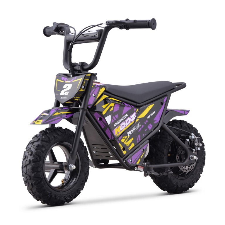 KOOZ 24v 250w (HP120E) Electric Powered Mini Bike Purple