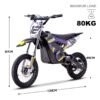 KOOZ 36v 1000w (HP112E) Electric Dirt Bike Purple