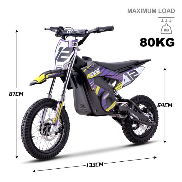 KOOZ 36v 1000w (HP112E) Electric Dirt Bike Purple