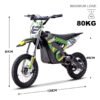 KOOZ 36v 1000w (HP112E) Electric Dirt Bike Green