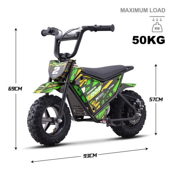 KOOZ 24v 250w (HP120E) Electric Powered Mini Bike Green