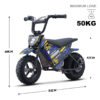 KOOZ 24v 250w (HP120E) Electric Powered Mini Bike Blue